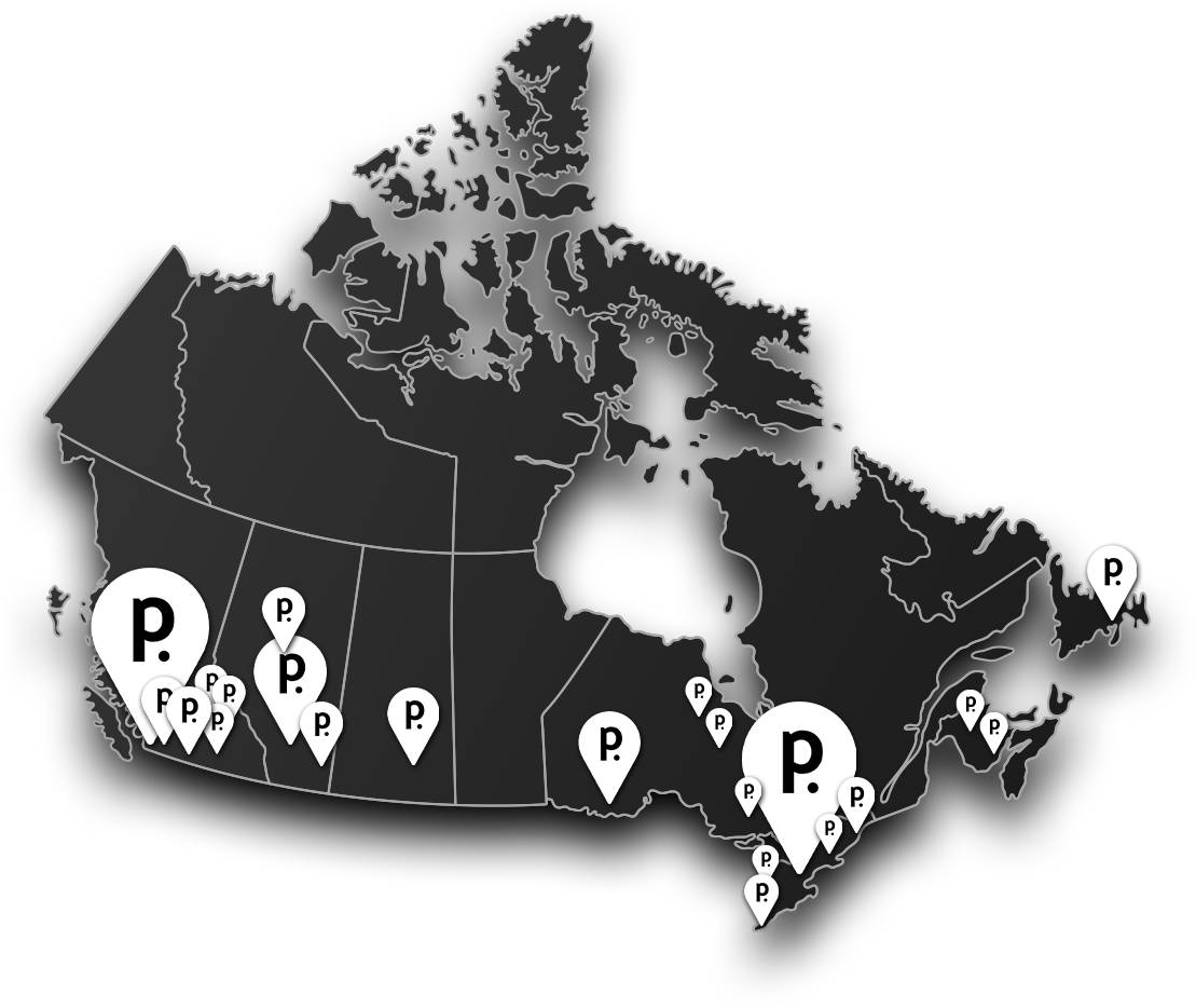 Map Showing Locations